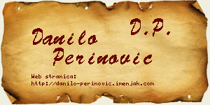 Danilo Perinović vizit kartica